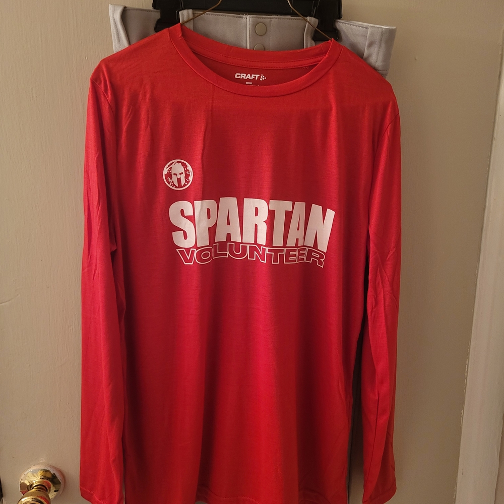 Craft Men's Red Long Sleeve Spartan Tee